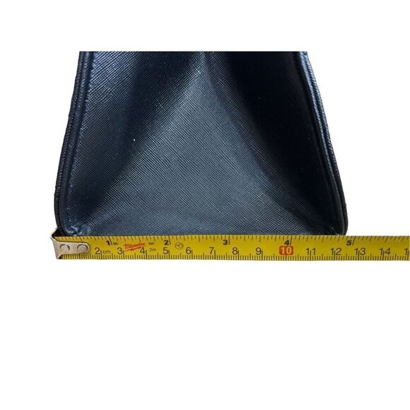 Bebe Purse Quilted Handbag Black Gold Satchel Accents Cocktail Mini Bag - Picture 8 of 15